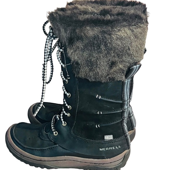 Merrell Women's Decora Prelude Winter Boots Black Size 8 - Picture 4 of 10